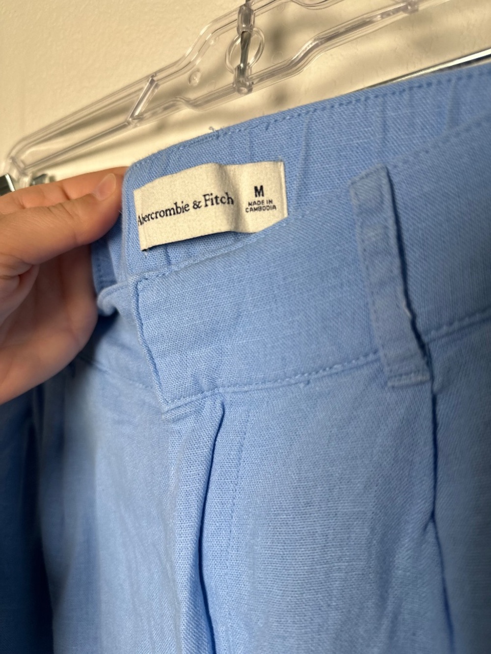 Abercrombie & Fitch Linen-Blend Wide Leg Plant - Picture 3 of 6